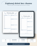Dzienny Plan Minimalistyczny PDF A4 – błękitny