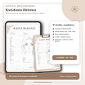 Karta Makijażu Kwiatowa Beżowa – PDF A4