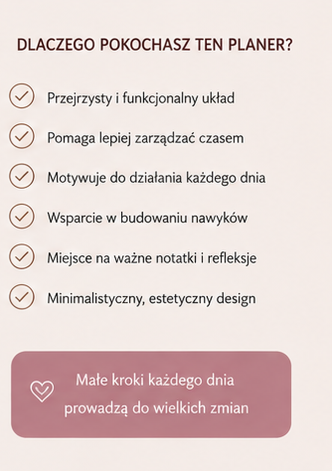 Dzienny Planer Zestaw - PDF A4 do druku i używania mobilnie
