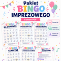 Pakiet Imprezowe Bingo- PDF do druku i użytku cyfrowego