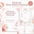 Miesięczny Planer Budżetu Domowego Kwiatowy - PDF A4 do druku 14 stron